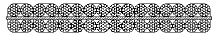 扁鋼絲繩結構8×4×19截面圖